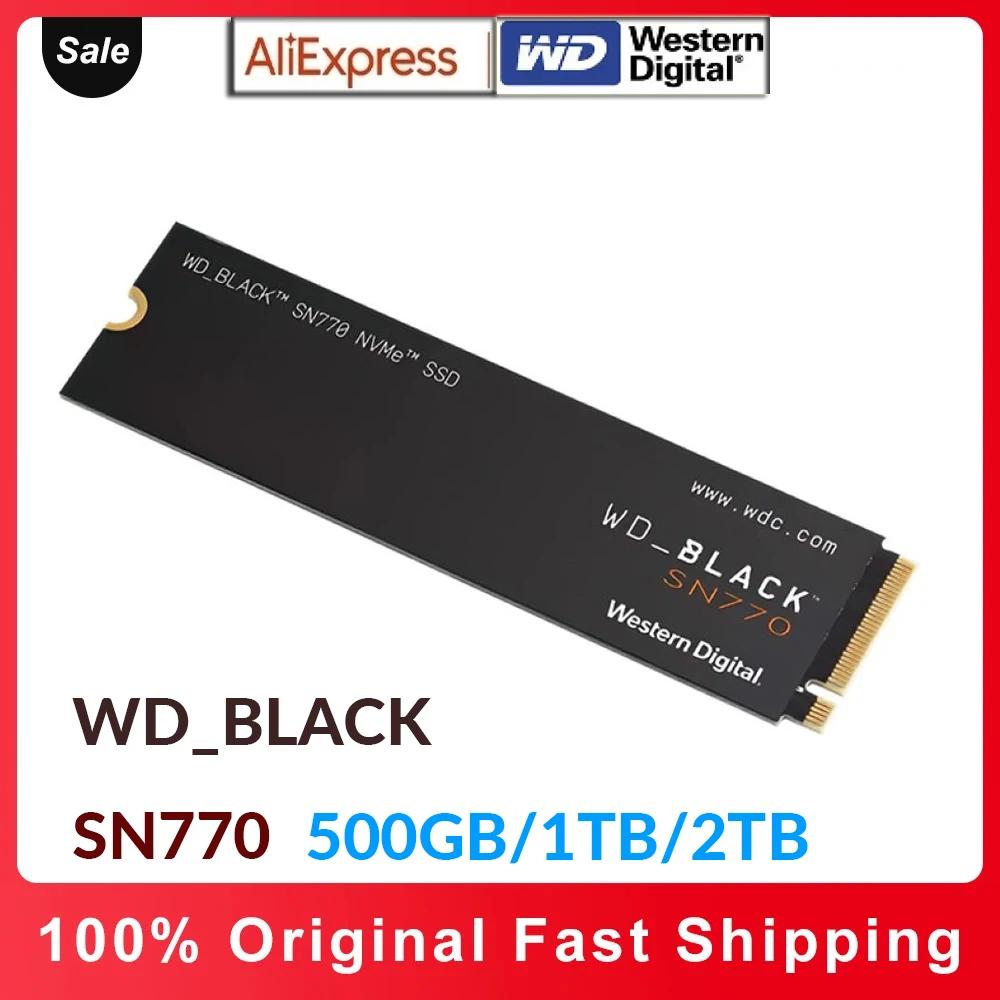    ̹ ָ Ʈ ̺, WD_BLACK SN770 NVMe SSD, 2TB, 1TB, 500G, Gen4 PCIe M.2 2280, ִ 5150 MB/s
